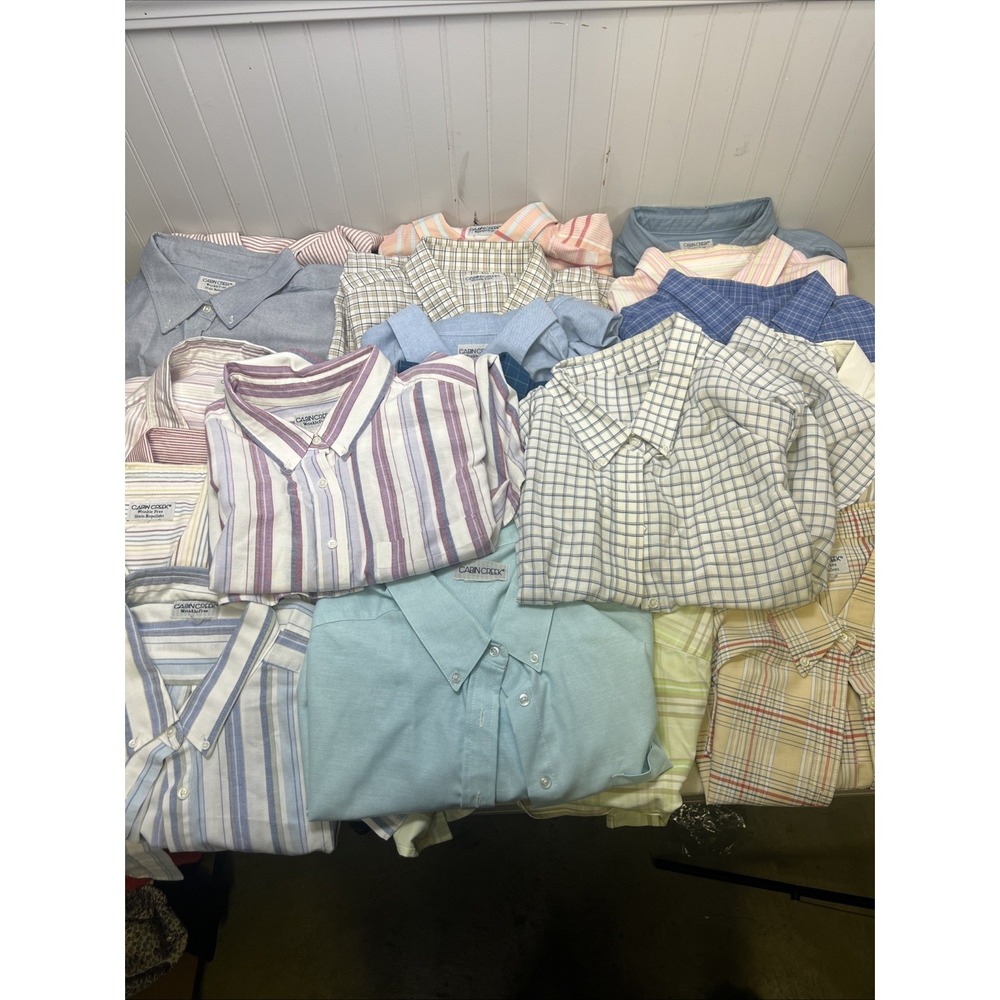 Lot Of 21 Cabin Creek Women's 20W/22W Wrinkle Free Shirts‎ *Read